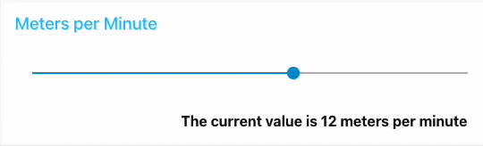 An example of a slider in a HMI An example of a slider in a HMI